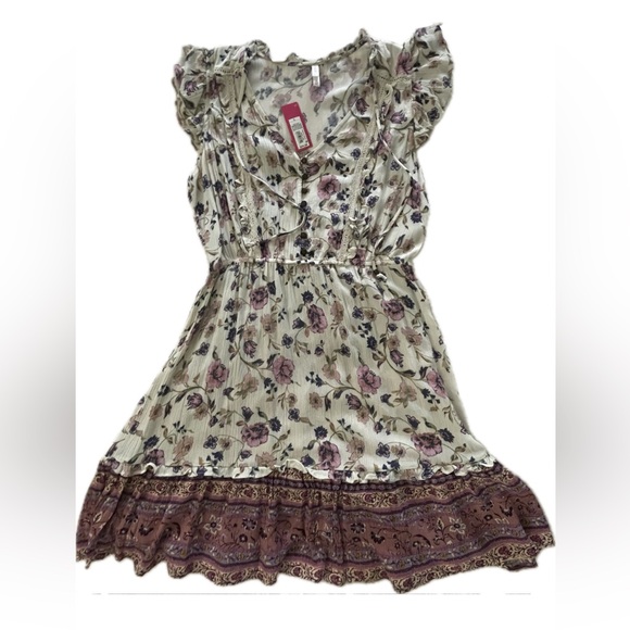 sleeveless floral dress - Picture 1 of 4